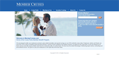 Desktop Screenshot of membercruises.com